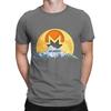 Monero XMR to the Moon Novelty Graphic 100 Cotton TShirt Monero XMR Tees Tops For Unisex