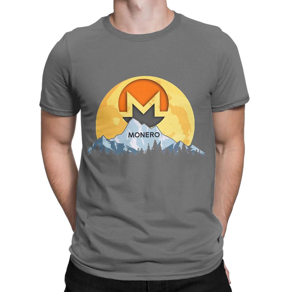 Monero XMR to the Moon Novelty Graphic 100 Cotton TShirt Monero XMR Tees Tops For Unisex