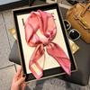 High-end large square scarf silk scarf women's new versatile neck summer thin bag head mother scarf with shawl
