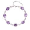 Argento Sterling 925 Colore Gioielli Tesoro Citrino Naturale Ametista Topazio Bracciale Donna