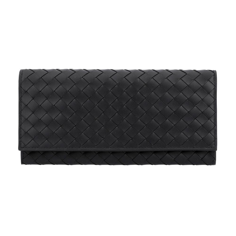 

Bottega Veneta 120697 V47w1 1000 Intrecciato Continental Long Wallet 120697 V47W1 1000