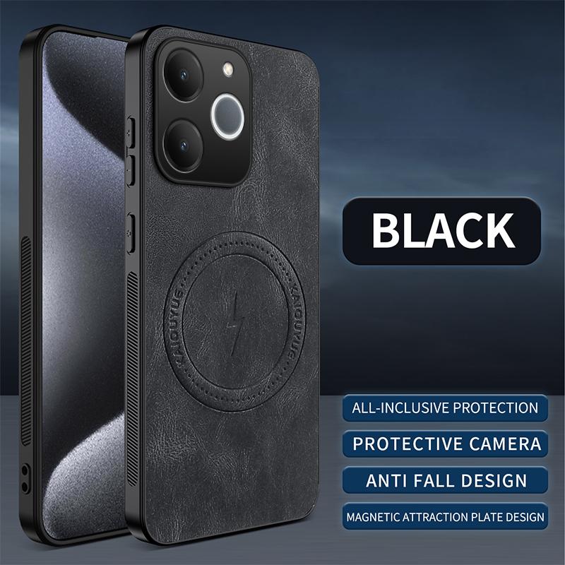 EUCAGR For Realme Note 70T/Realme Note 70 Note70 Case Simple Stylish Magnetic Suction PU Leather Skin-friendly Anti-drop Cover