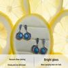 S925 Sterling Silver Retro Sun & Moon Turquoise Earrings - Unisex