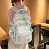 Schoolbag Star Printed Backpack Female Junior High School Student High School Student School Bag Simple and Fashion Large Capacity Backpack Wholesale