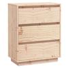 VidaXL Buffet 60x34x75 cm Bois massif de pin, Brun, 24.3kg