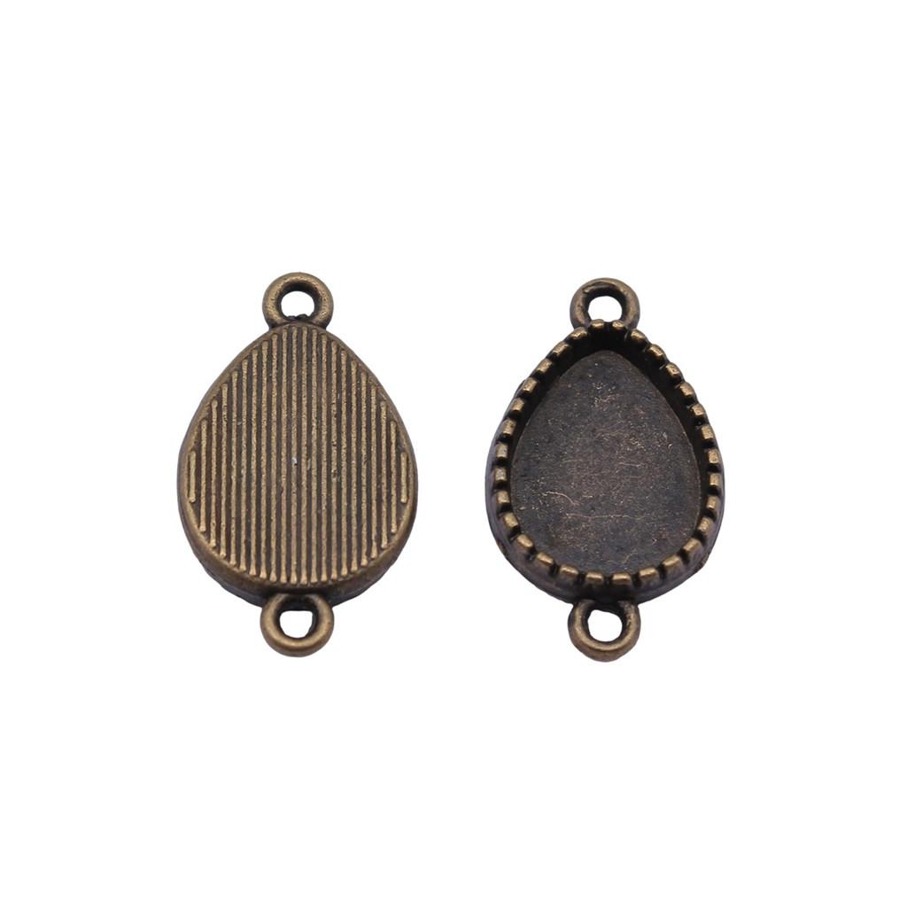 Vintage Metal Bezel Frames Resin Art Bezel Connectors For Photo Craft