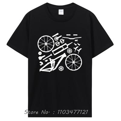 New Enduro Mountain Bike Mtb Parts Tshirt Tagless Coton T-Shirt Graphic Cotton Tees Men Clothing Funny Oversized Tshirt