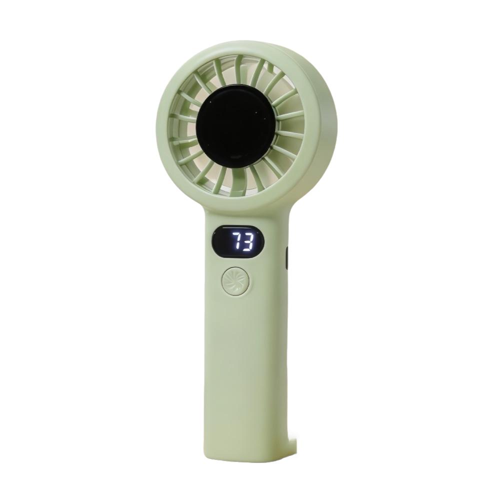 USB Rechargeable Portable Handheld Fan with LED Display Highspeed Cooling Fan  Summer Use