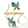 Orchideen-Design Übertriebenes Armband – Vielseitiges Mode-Armband für Damen