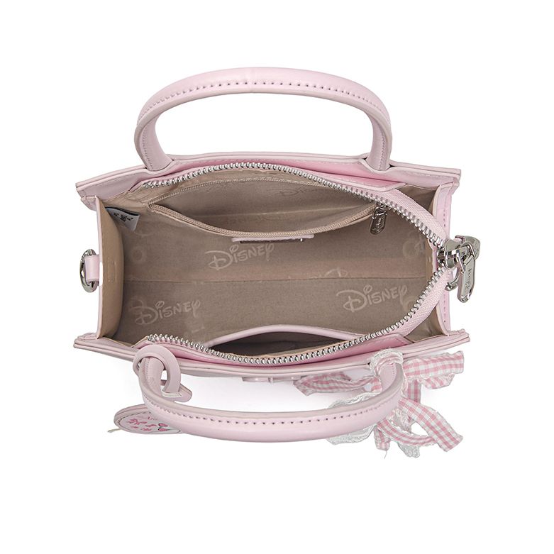 Disney × Marie Cat Sweet Bow Versatile Commuter Crossbody PU Tote Bag Women handbags Pink BMK-73441