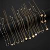 Fashion Elegant Multi-layered Necklace Set for Women Vintage Zircon Pearl Heart Butterfly Star Moon Pendant Necklace Jewelry New