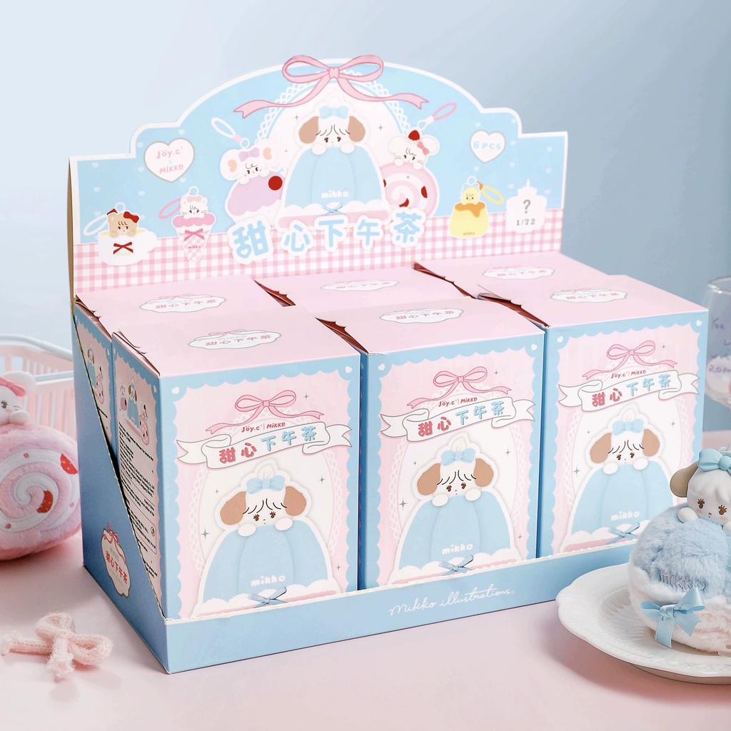 New Genuine Mikko Sweetheart Afternoon Tea Series Plush Blind Box Backpack Decoration Cute Dessert Toy Birthday Gift Trendy Doll Cuddly Stuffed Fluffy