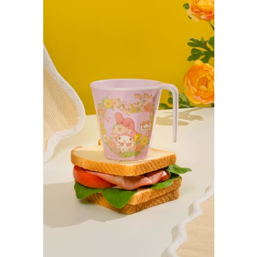 Skater Melamine Tumbler with Handle 300ml My Melody Water P Sanrio MTH3-A