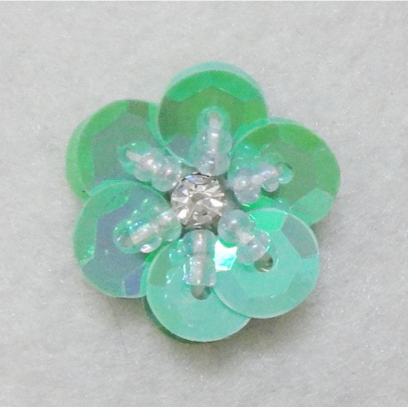 Hand-Sewn Sequin Flower Patches for Clothing, Hats, Bags, and Hair Accessories