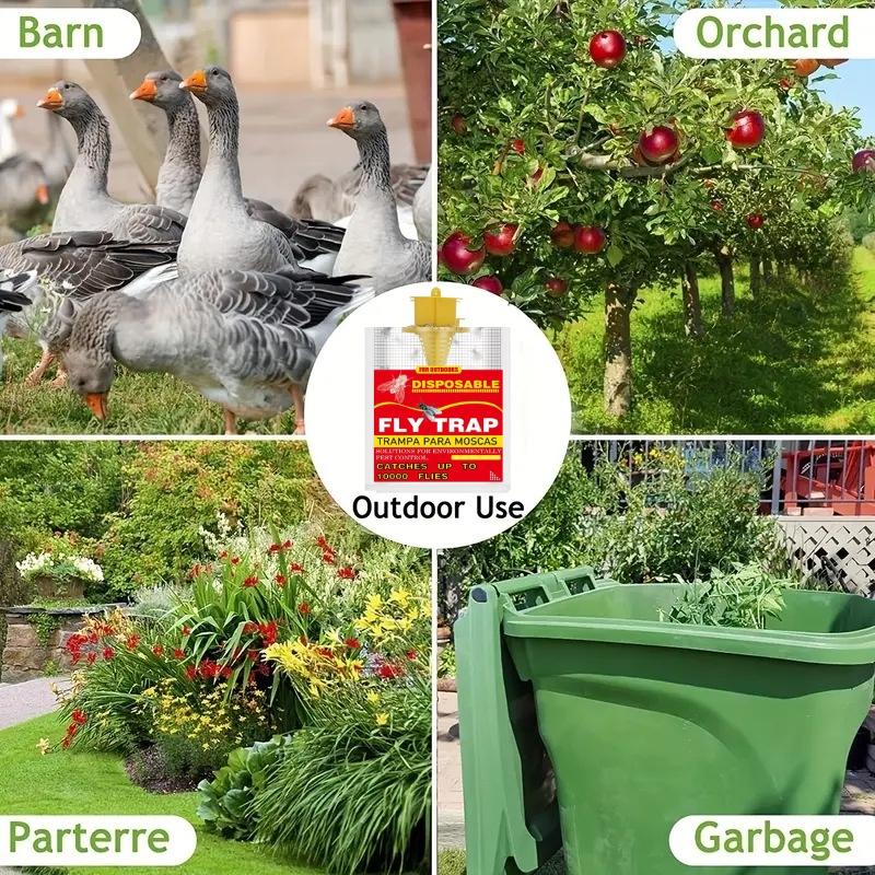 Spdak Red And White Fly Trap Hanging Fly Cage Fly Bag Fly Catcher Fly Bag Fly Trap Fly Bag Fly Insect Catcher