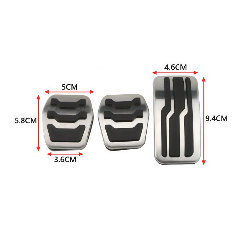 AT MT Stainless Steel Car Interior Gas Fuel Pedal Brake Pedals Cover for Ford Focus 2 3 4 MK2 MK3 MK4 2005 - 2017 Accessories