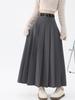 Women’s Pleated Skirt Preppy Style High Waist A Line Mid-length Skirts Vintage Casual Y2k Clothing Autumn