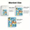 Happy Boy illustration 2D Flat Pattern Flannel Blanket High quality All Seasons Warmth and Comfort Perfect for Christmas Gifts.MMT0918291