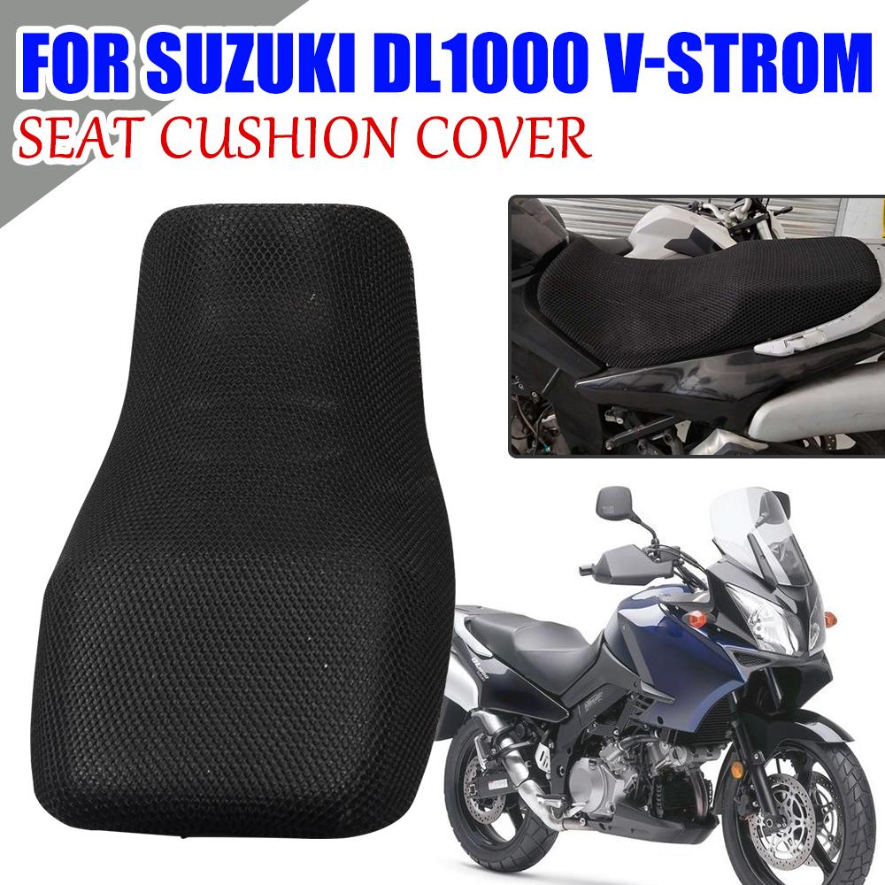 Seat Cushion Cover For SUZUKI DL1000 V-Strom DL 1000 VStrom Motorcycle Accessories Anti-Slip 3D Mesh Fabric Breathable Protector