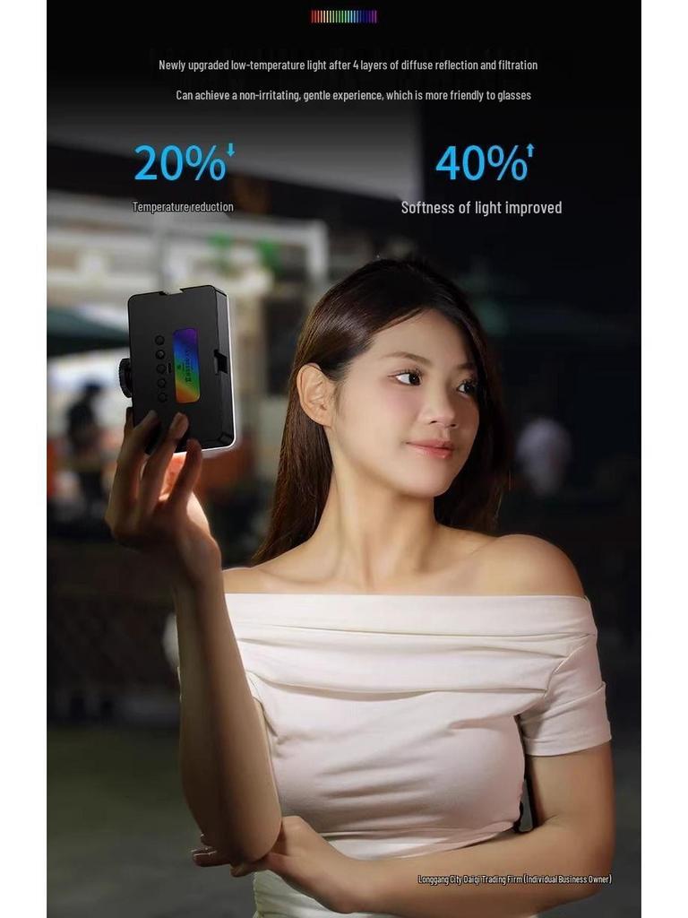 Portable Fill Light Camera for Photography & Streaming - Mini Selfie Beauty Device