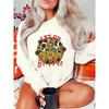 Women Fashion Leopard Vintage Flower Long Sleeve Print Sweatshirts Clothes Ladies Clothing Graphic Pullovers