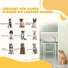 Dog Safety Gate, 76-104 Cm Barrier Gate Without Drilling, Stair Gate