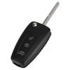 3-Tasten Klappschlüsselanhänger Hülle Gehäuse mit ungeschnittenem Bart Passend für Ford Transit Tourneo 2016 2017 2018-