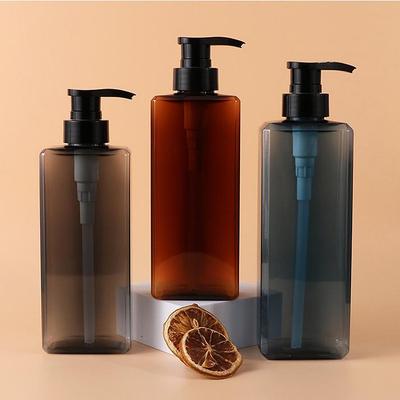 Kwadratowe dozowniki do mydła łazienkowego 400/500 ml, wielokrotnego napełniania, uchwyt na szampon i żel pod prysznic, przenośny dozownik podróżny, pusta butelka z pompką do kąpieli