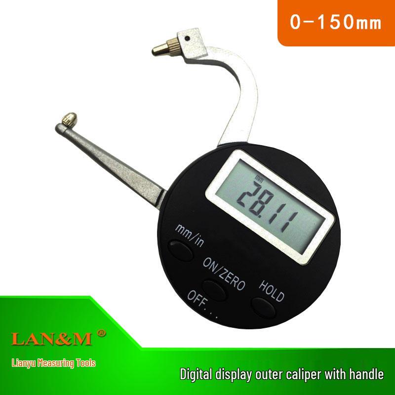 Digital Inside/Outside Caliper Gauge 0-150mm, Extended Range 12.7-165/200mm