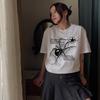 Men TShirt 100 Cotton Spider Graphic Gothic Vintage Harajuku Hip Hop Short Sleeve Tops Tees Streetwear Oversized Y2k Clothing