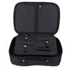 Portable Multi Functional Barber Hairdressing Scissors Bag Hair Styling Tool Case(Black )