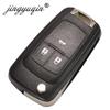 jingyuqin 5pcs 315/433MHz ID46 Chip Remote Control Flip Key for Chevrolet Cruze Aveo Orlando 2010-2015 2/3/4/5 Button Fob Opel