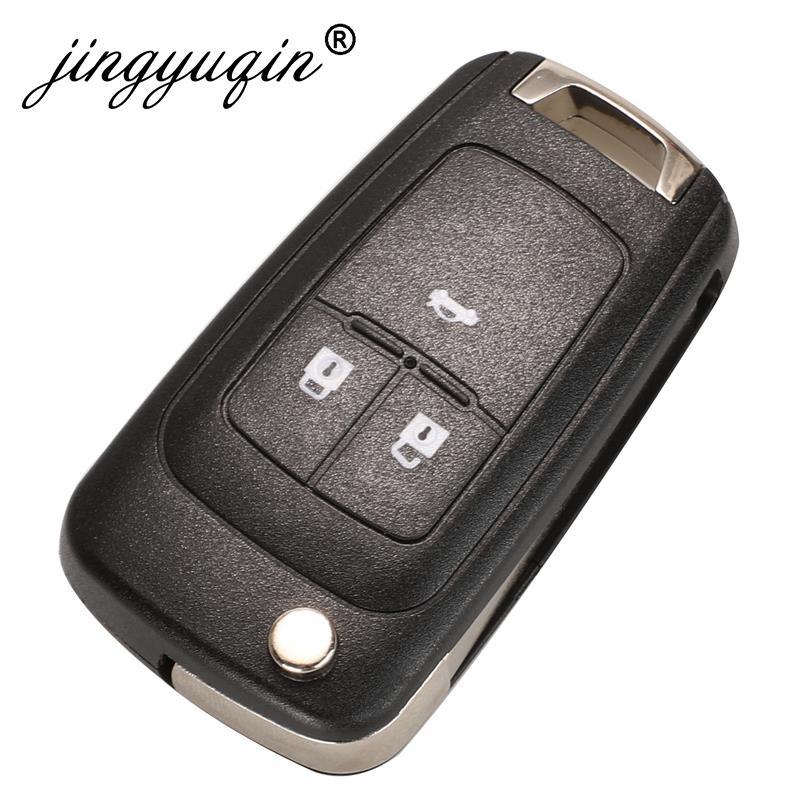 jingyuqin 5pcs 315/433MHz ID46 Chip Remote Control Flip Key for Chevrolet Cruze Aveo Orlando 2010-2015 2/3/4/5 Button Fob Opel