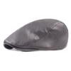 Women Men Beret Hat Flat Ivy Gatsby PU Leather Driving Hat For Beach Seaside Outdoor Summer Sports Driving