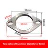 Automotive Exhaust Pipe Flange Stainless Steel Interface Gasket Modification Head End Flange Diamond Interface Gasket