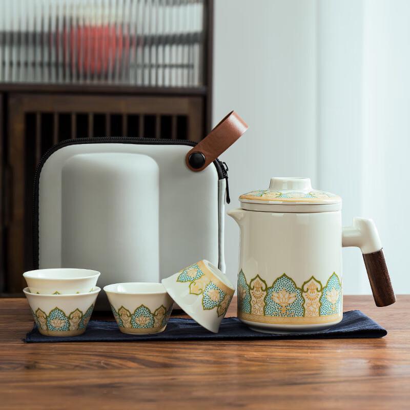 Shangqi Ceramic Portable Kung Fu Travel Tea Set