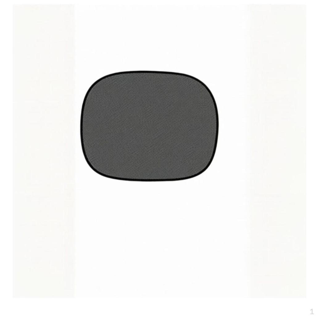 Car Window Shield, Presson Mesh, Sun Protection, Heat Insulation Black 1pc