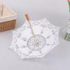 Vintage White 15/19/30/38Cm Lace Parasol Umbrella Embroidery Cotton Lace Flower Girl Umbrella Kids Sun Umbrella Photo Prop