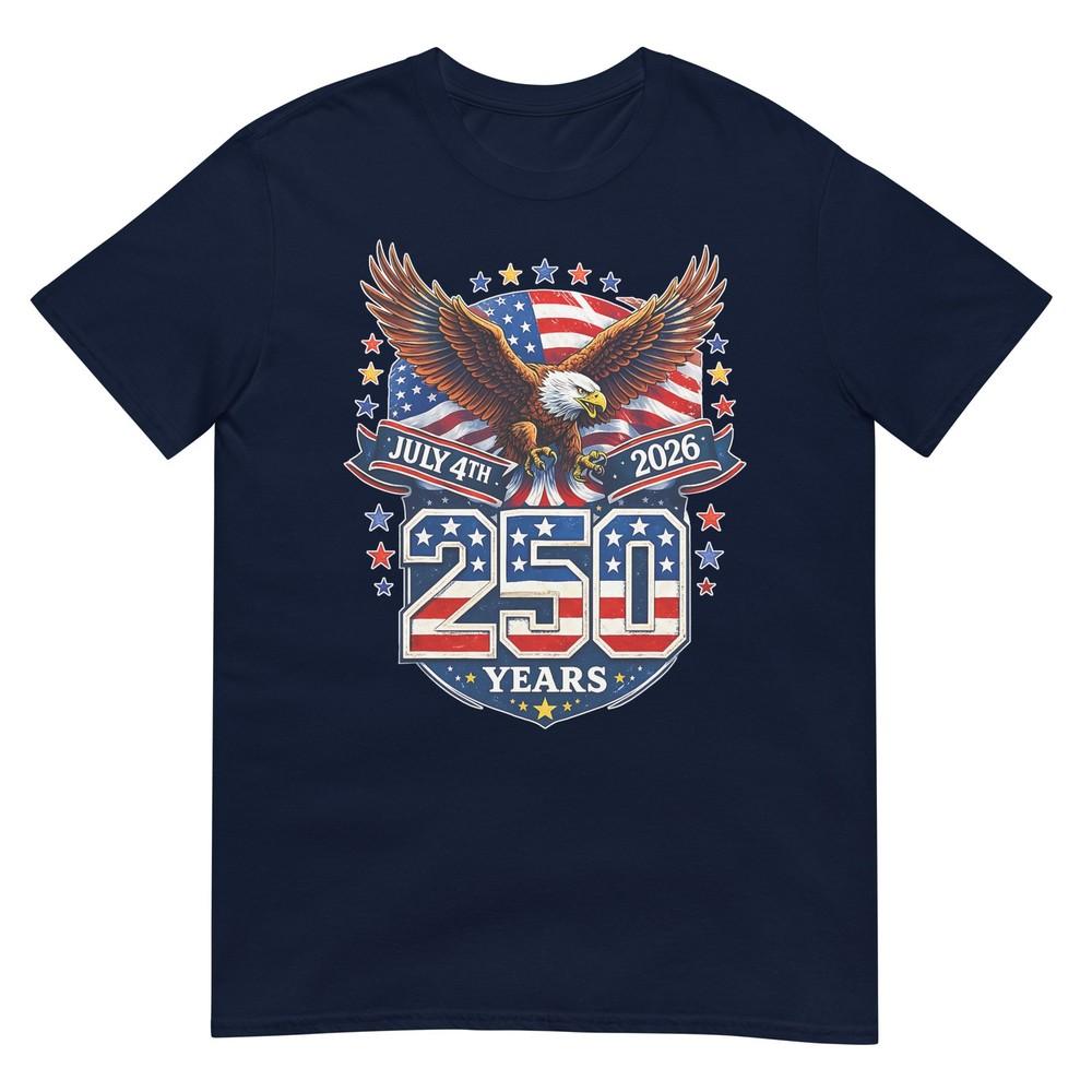 250 Years American 1776 2026 250th Usa Birthday 4th Of July TShirt S