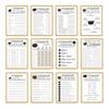 12pcs Graduation Game Cards, Party Invitations with Keepsake Messages for Students, School Celebration Decor Postcards
