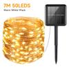 7/12/22/32M Solar Led Fairy Light Outdoor Festoon Led Waterproof Garland String Lights Christmas Party Garden Solar Lamp Decor