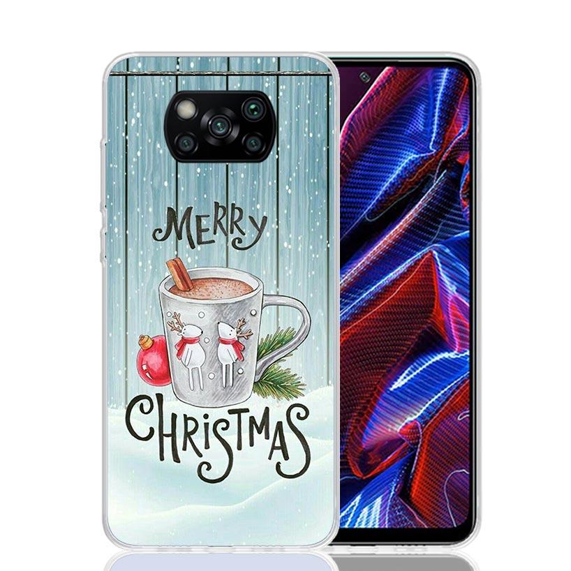 

Winter Coffee Christmas Phone Case For Xiaomi Poco F7 Ultra X7 X6 Pro X5 Redmi 15 15C 13 13C 12 12C 10 10A 10C 9 9A 9C 9T Shell Xiaomi Poco F7