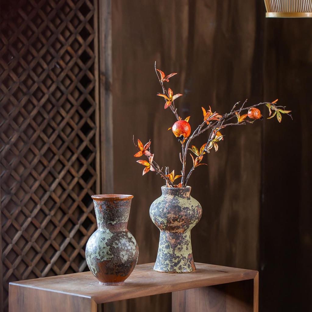 Wabi-Sabi Retro Ceramic Vase: Chinese Style for Living Room and Tea Room Flower Arrangements