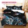 Mobile Suit Gundam Mecha Close up Bedding Set Duvet Cover Pillowcase No Filler, Home Bedroom Decor, Perfect Gift for Fans.chl