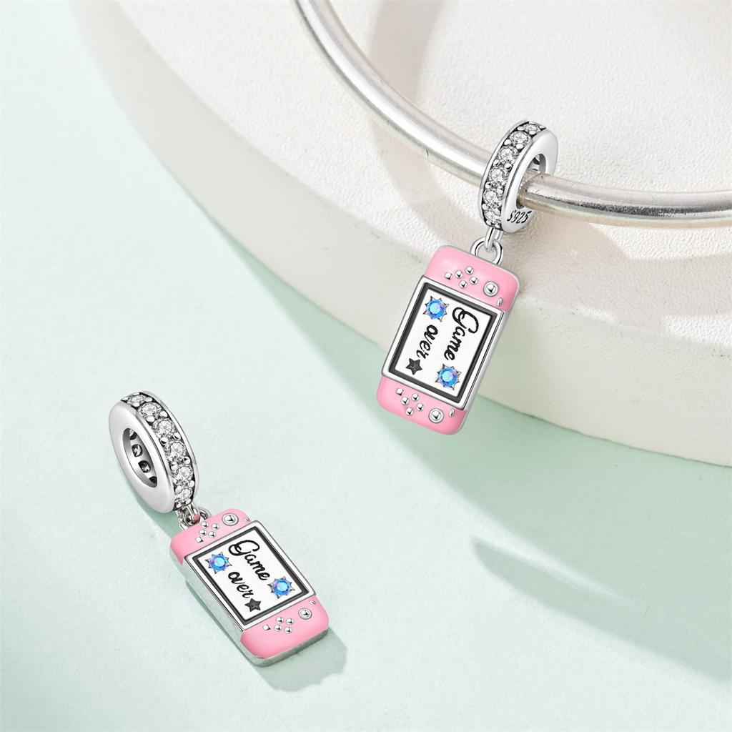 Copper Gamepad Controller Play Games Console Charms Fit Original Beads Bracelet For Women Jewelry Gift Making