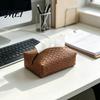 Convenient Tissue Holder for Car Foldable PU Leather Box, Multi-Purpose Desktop Storage Organizer, Travel Portable Case Simple Style Napkin