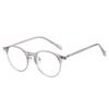 New Inset Core Retro Oval Frame Glasses, Korean Style Unisex, Versatile Fashion Casual Computer Blue Light Blocking Eyeglasses