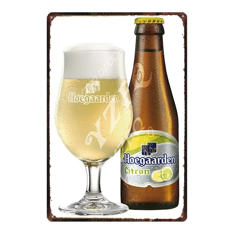 Vintage Belgian Beer Metal Tin Sign  ORVAL Chimay Retro Wall Decor for Kitchen Restaurant Home  Art Poster DUA