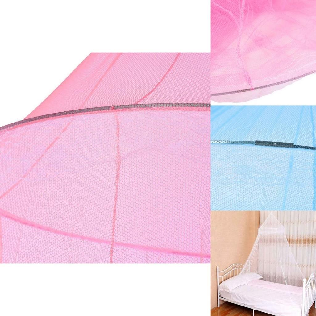 Premium Round Mosquito Net Dome For King Queen Double Beds With Fine Poly Mesh