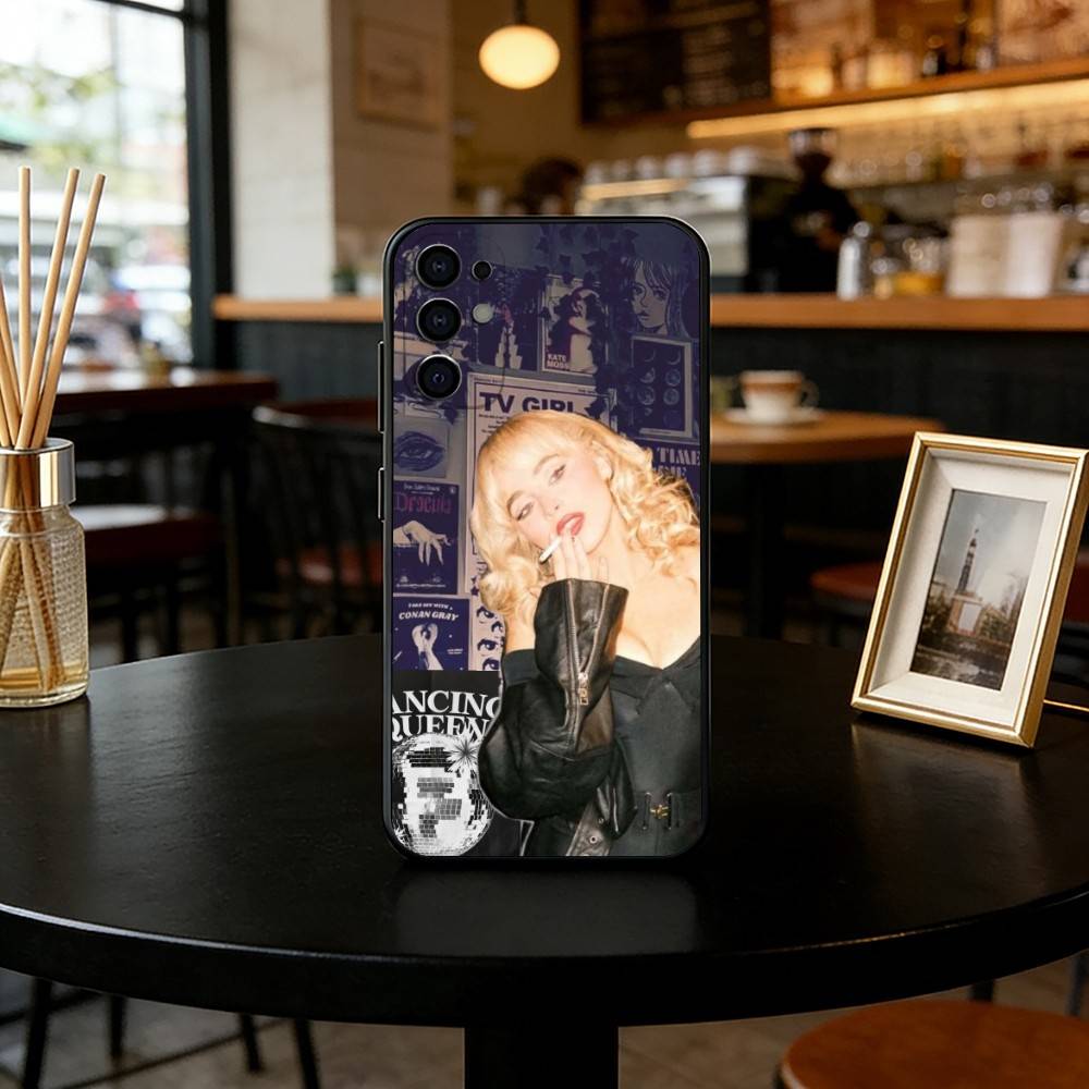 Pop singer Sabrina Carpenter Phone Case For Samsung S25,S24,S21,S22,S23,S30,Ultra,S20,Plus,Fe,Soft Silicone Black Cover